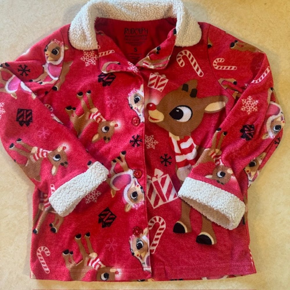 Rudolph the Rednose Reindeer pj's Pajamas Top Girls S